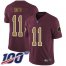 Nike Washington Football Team #11 Alex Smith Burgundy Red Alternate Mens Stitched NFL 100th Season Vapor Limited Jersey