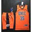 Oklahoma City Thunder #35 Kevin Durant Orange Alternate A Set Stitched NBA Jersey