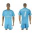 Real Madrid #1 Casillas Sky Blue Goalkeeper Soccer Club Jersey