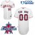 Angels of Anaheim Personalized Authentic White w/2010 All-Star Patch MLB Jersey (S-3XL)