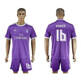 Real Madrid #16 Kovacic Away Soccer Club Jersey