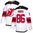 Adidas New Jersey Devils #86 Jack Hughes White Road Authentic Stitched Youth NHL Jersey