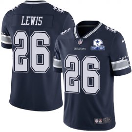 Nike Dallas Cowboys #26 Jourdan Lewis Navy Blue Team Color Mens Stitched With Established In 1960 Patch NFL Vapor Untouchable Limited Jersey
