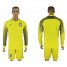 Brazil Blank Yellow Goalkeeper Long Sleeves Soccer Country Jersey