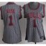 Cheap Women Chicago Bulls 1 Derrick Rose Grey Static Fashion Swingman NBA Jersey