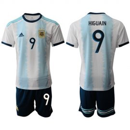 Argentina #9 Higuain Home Soccer Country Jersey