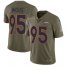 Nike Denver Broncos #95 Derek Wolfe Olive Mens Stitched NFL Limited 2017 Salute to Service Jersey