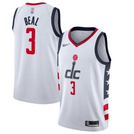 Wizards #3 Bradley Beal White Basketball Swingman City Edition 2019/20 Jersey