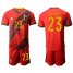 Belgium #23 Batshuayi Red Home Soccer Country Jersey