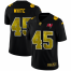 Tampa Bay Buccaneers #45 Devin White Mens Black Nike Golden Sequin Vapor Limited NFL Jersey
