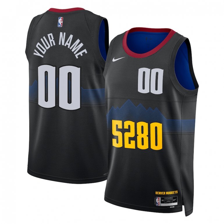 Denver Nuggets Nike Unisex 2023/24 Custom Swingman Jersey – Black – City Edition
