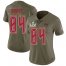Nike Tampa Bay Buccaneers #84 Cameron Brate Olive Womens Super Bowl LV Bound Stitched NFL Limited 2017 Salute To Service Jersey