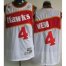 Atlanta Hawks 4 Spud Webb White Soul Jersey Cheap