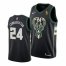 Nike Milwaukee Bucks #24 Pat Connaughton Youth 2021 NBA Finals Champions Swingman Statement Edition Jersey Black Youth