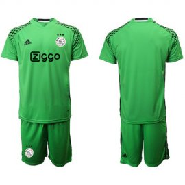 Ajax Blank Shiny Green Goalkeeper Soccer Club Jersey