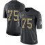 Nike Washington Football Team #75 Brandon Scherff Black Mens Stitched NFL Limited 2016 Salute to Service Jersey