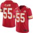 Nike Kansas City Chiefs #55 Frank Clark Red Team Color Youth Super Bowl LV Bound Stitched NFL Vapor Untouchable Limited Jersey