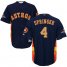 Houston Astros #4 George Springer Navy Blue 2018 Gold Program Cool Base Stitched Youth MLB Jersey