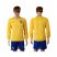 Brazil Blank Home Long Sleeves Soccer Country Jersey