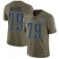 Nike Tennessee Titans #79 Isaiah Wilson Olive Mens Stitched NFL Limited 2017 Salute To Service Jersey