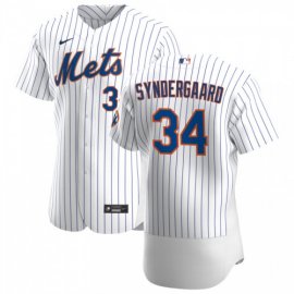 New York Mets #34 Noah Syndergaard Mens Nike White Home 2020 Authentic Player MLB Jersey