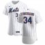 New York Mets #34 Noah Syndergaard Mens Nike White Home 2020 Authentic Player MLB Jersey