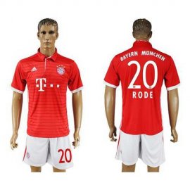 Bayern Munchen #20 Rode Home Soccer Club Jersey