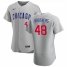 Chicago Cubs #48 Rex Brothers Mens Nike Gray Road 2020 Authentic Team Jersey