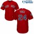 Boston Red Sox #24 David Price Red Cool Base 2018 World Series Stitched Youth MLB Jersey