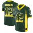 Nike Green Bay Packers #12 Aaron Rodgers Green Team Color Mens Stitched NFL Limited Rush Drift Fashion Jersey
