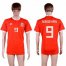 Wales #9 Robson Kanu Red Home Soccer Club Jersey
