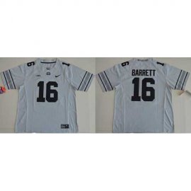Ohio State Buckeyes #16 J. T. Barrett Gridion Grey II Stitched NCAA Jersey