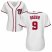 Washington Nationals #9 Brian Dozier White Womens Home Cool Base Stitched MLB Jersey