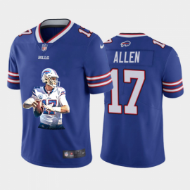 Buffalo Buffalo Bills #17 Josh Allen Mens Nike Player Signature Moves Vapor Limited NFL Jersey Royal Blue