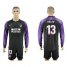 Atletico Madrid #13 Oblak Black Goalkeeper Long Sleeves Soccer Club Jersey