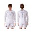 France #1 LLORIS White Goalkeeper Long Sleeves Soccer Country Jersey