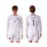 France #1 LLORIS White Goalkeeper Long Sleeves Soccer Country Jersey