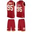 Nike Kansas City Chiefs #95 Chris Jones Red Team Color Mens Stitched NFL Limited Tank Top Suit Jersey