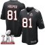 Nike Atlanta Falcons #81 Austin Hooper Black Alternate Super Bowl LI 51 Youth Stitched NFL Elite Jersey
