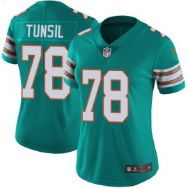 Nike Miami Dolphins #78 Laremy Tunsil Aqua Green Alternate Womens Stitched NFL Vapor Untouchable Limited Jersey