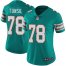 Nike Miami Dolphins #78 Laremy Tunsil Aqua Green Alternate Womens Stitched NFL Vapor Untouchable Limited Jersey