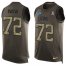Nike Detroit Lions #72 Halapoulivaati Vaitai Green Mens Stitched NFL Limited Salute To Service Tank Top Jersey