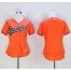Baltimore Orioles Blank Orange Womens Alternate Stitched MLB Jersey
