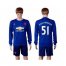 Manchester United #51 Fosu-Mensah Away Long Sleeves Soccer Club Jersey