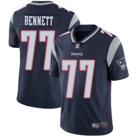 Nike New England Patriots #77 Michael Bennett Navy Blue Team Color Mens Stitched NFL Vapor Untouchable Limited Jersey