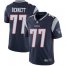 Nike New England Patriots #77 Michael Bennett Navy Blue Team Color Mens Stitched NFL Vapor Untouchable Limited Jersey