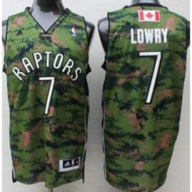 Toronto Raptors #7 Kyle Lowry Special Canadian Forces Fourth Jersey