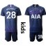 Tottenham Hotspur #28 Ndombele Away Kid Soccer Club Jersey