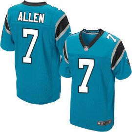 Nike Carolina Panthers #7 Kyle Allen Blue Alternate Mens Stitched NFL Elite Jersey