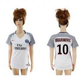 Womens Paris Saint-Germain #10 Ibrahimovic Sec Away Soccer Club Jersey